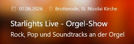 Orgelkonzert Brotterode-Kirche